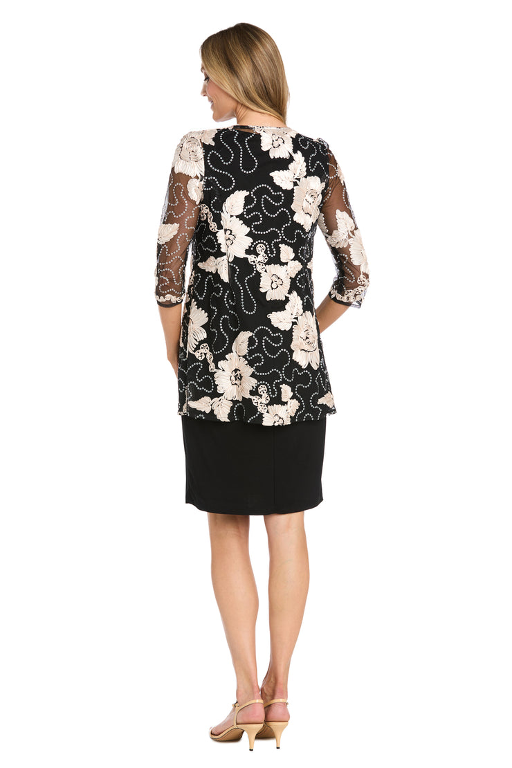 Embellished Jacket Dress - Attaches at The Neckline - Petite