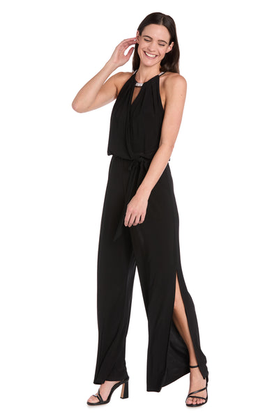 Halo Neckline Keyhole Jumpsuit - Petite