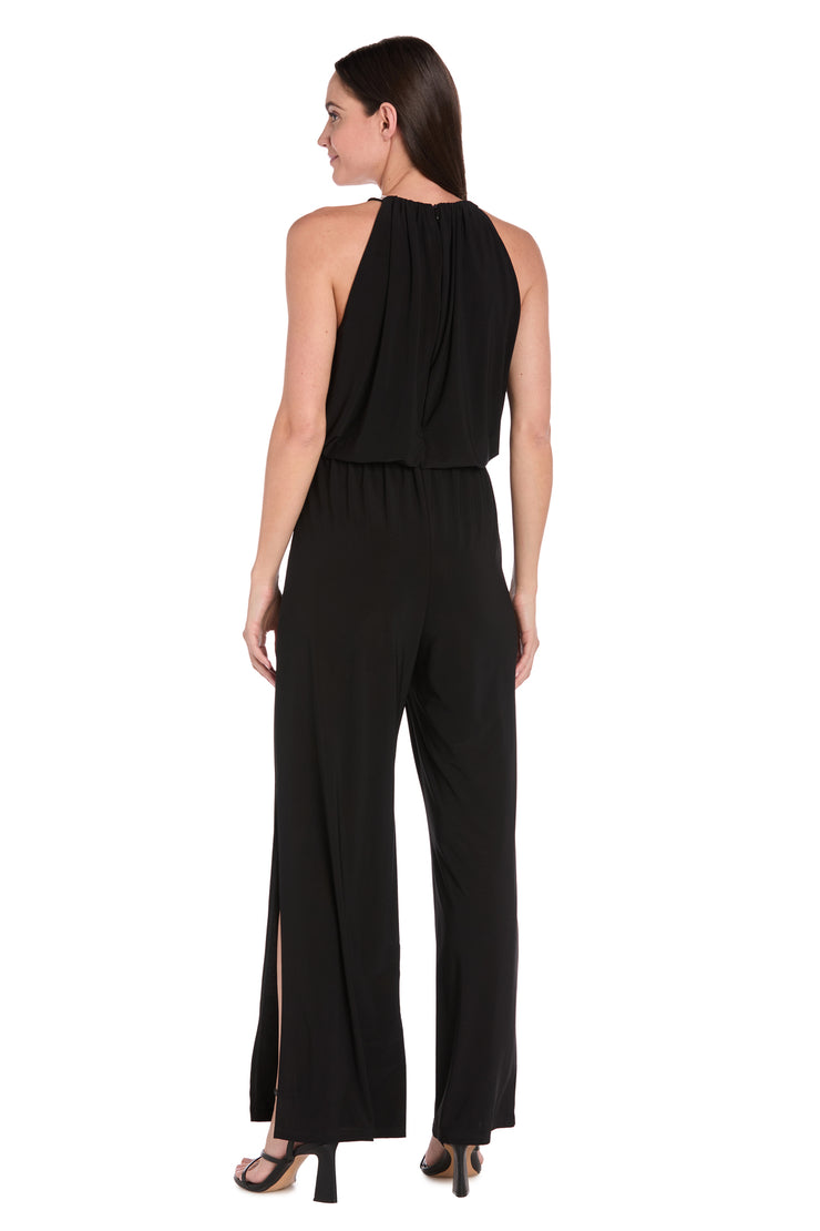 Halo Neckline Keyhole Jumpsuit - Petite