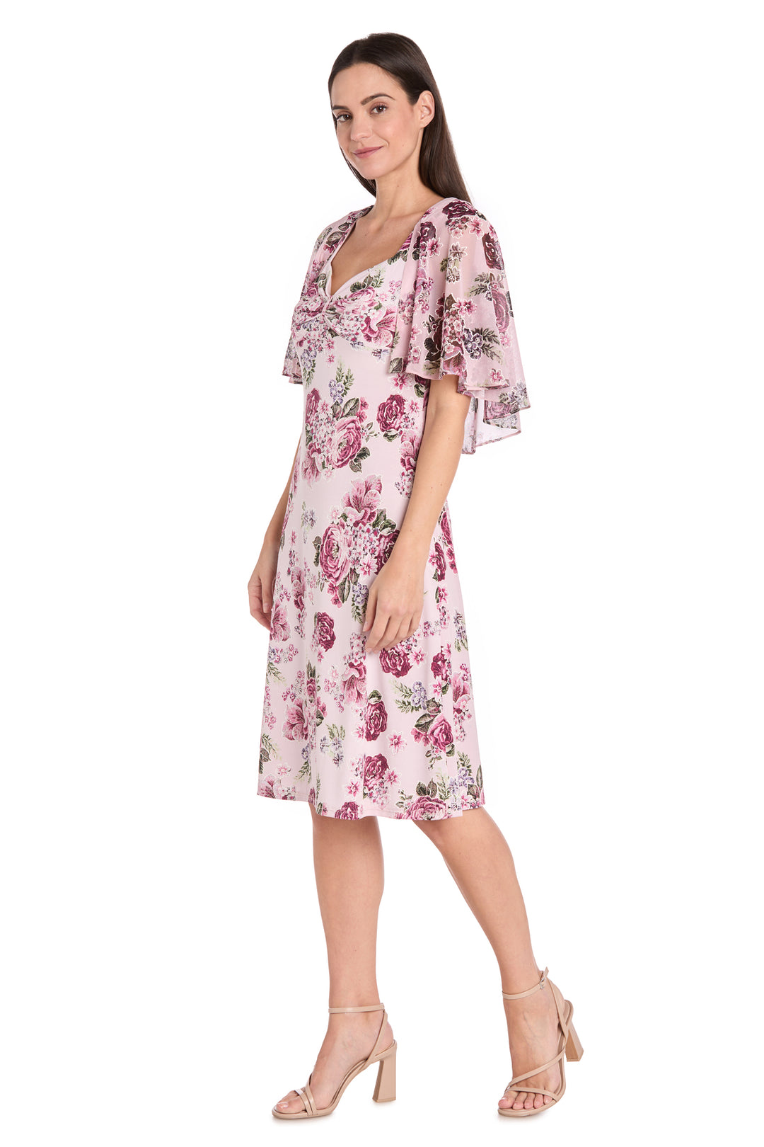 Blush Bloom Knee-Length Dress – R&M Richards