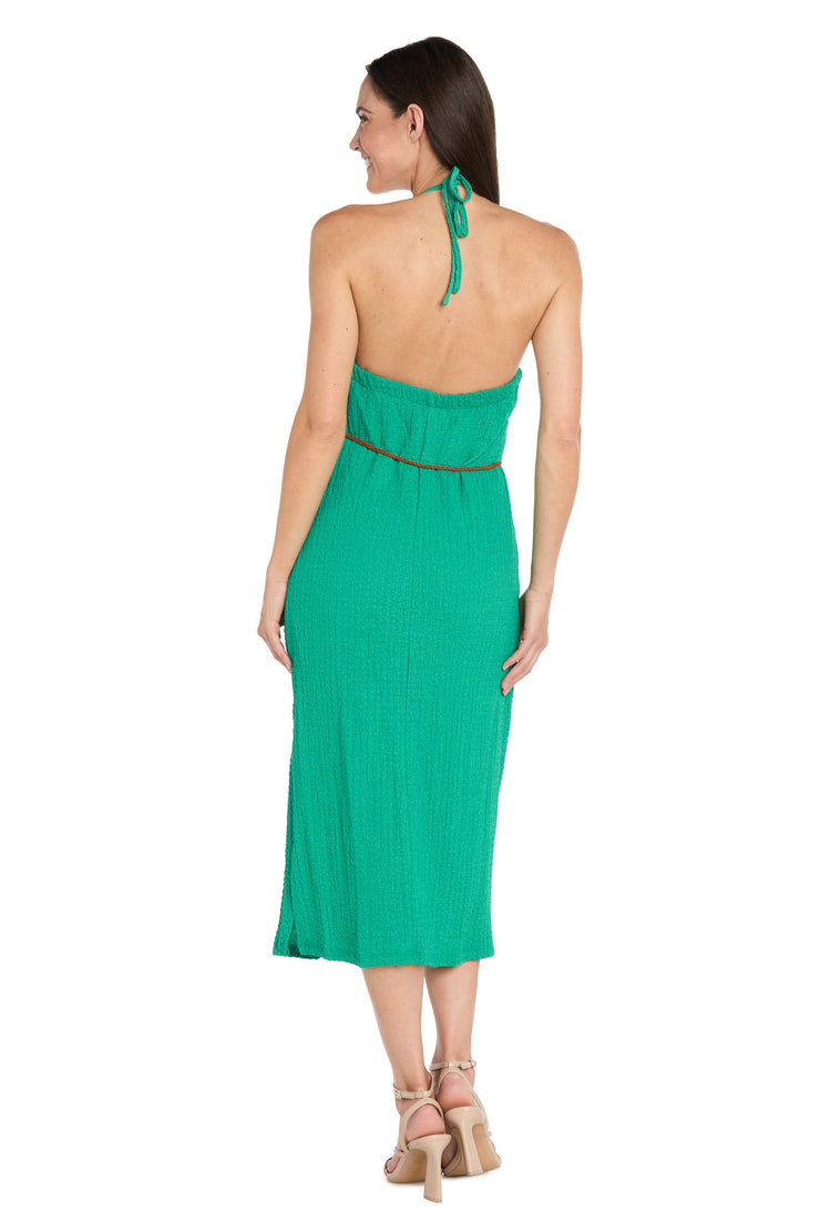 Chic Halter Midi Dress