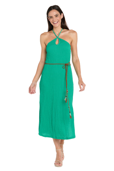 Chic Halter Midi Dress