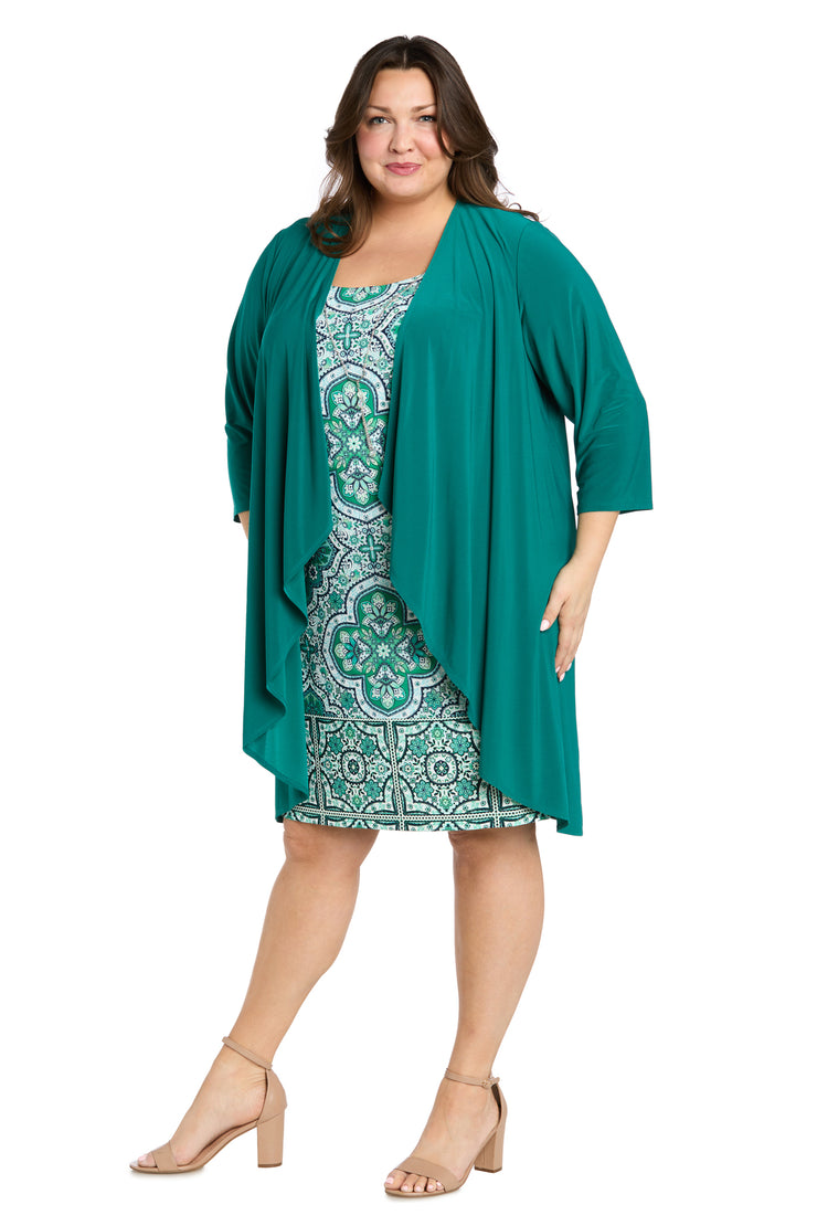 Green Harmony Jacket Dress - Plus