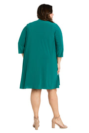 Green Harmony Jacket Dress - Plus