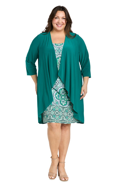 Green Harmony Jacket Dress - Plus