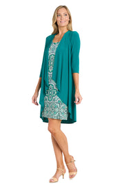 Green Harmony Jacket Dress - Petite