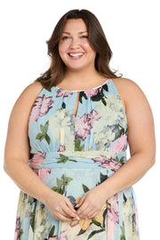 Keyhole Elegance High-Low Dress - Plus
