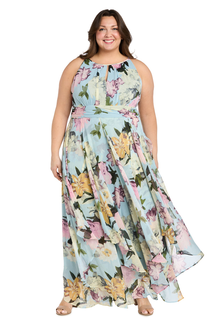 Keyhole Elegance High-Low Dress - Plus