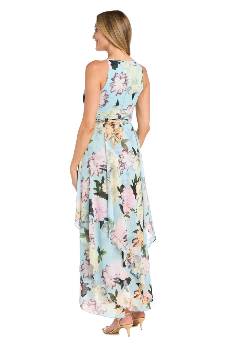 Keyhole Elegance High-Low Dress