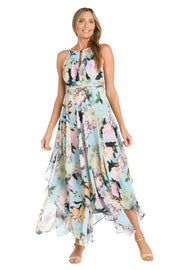 Keyhole Elegance High-Low Dress