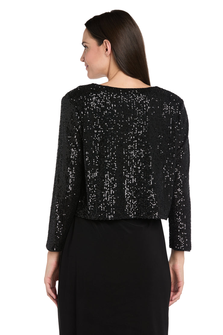 Midnight Sequin Bow Jacket