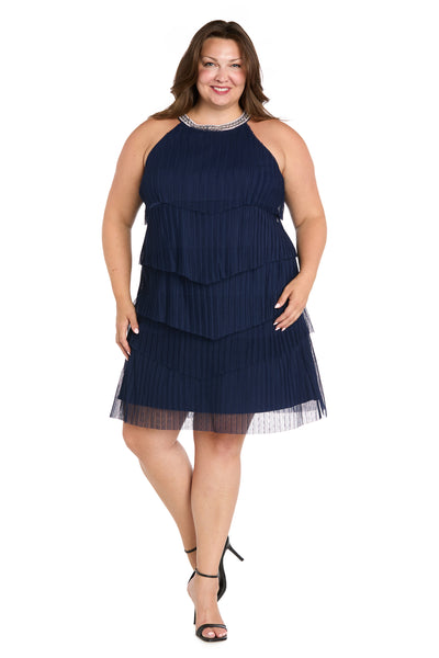Radiant Ruffles Cocktail Dress - Plus