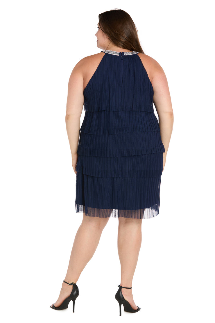 Radiant Ruffles Cocktail Dress - Plus