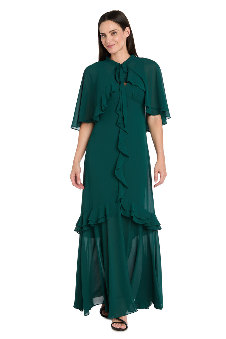 Ruffled Chiffon Dress
