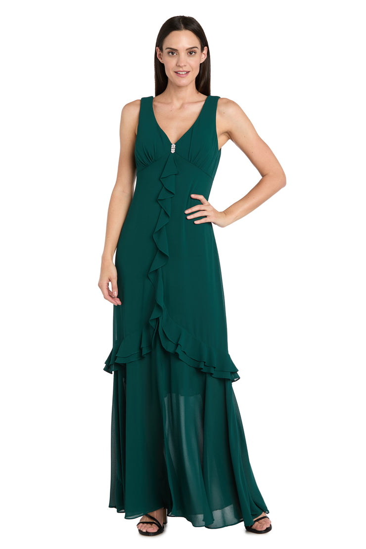 Ruffled Chiffon Dress