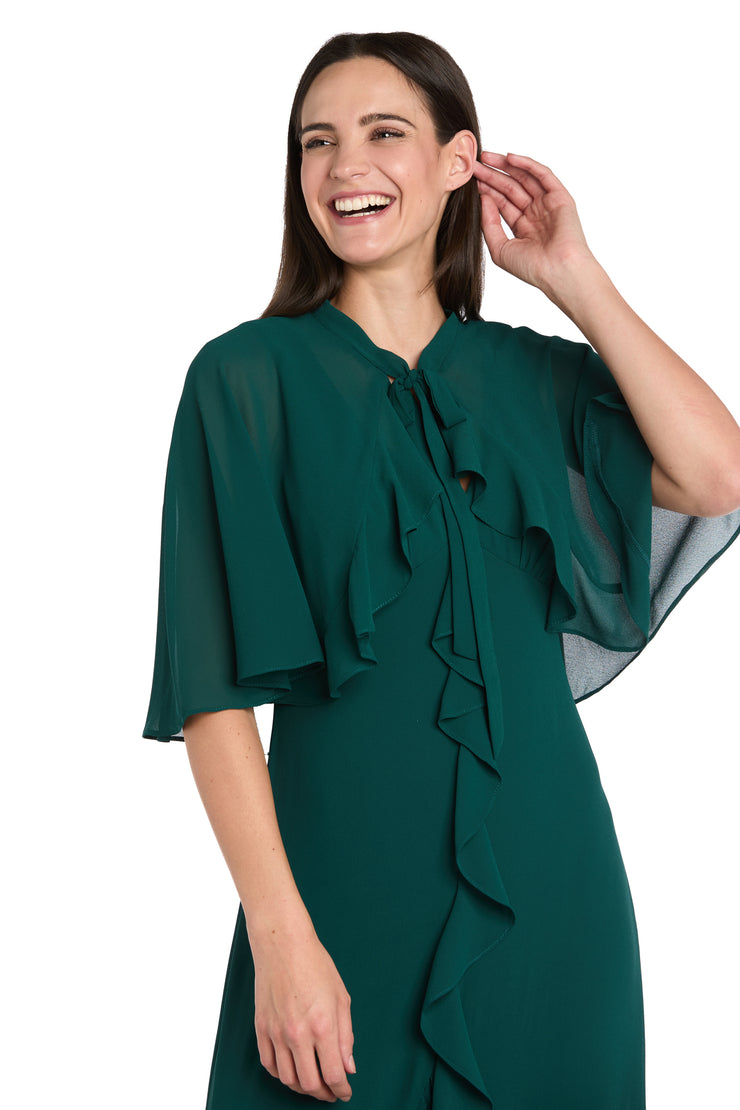 Ruffled Chiffon Dress