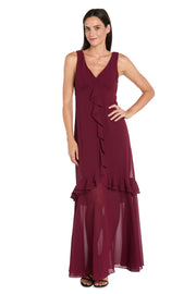 Ruffled Chiffon Dress