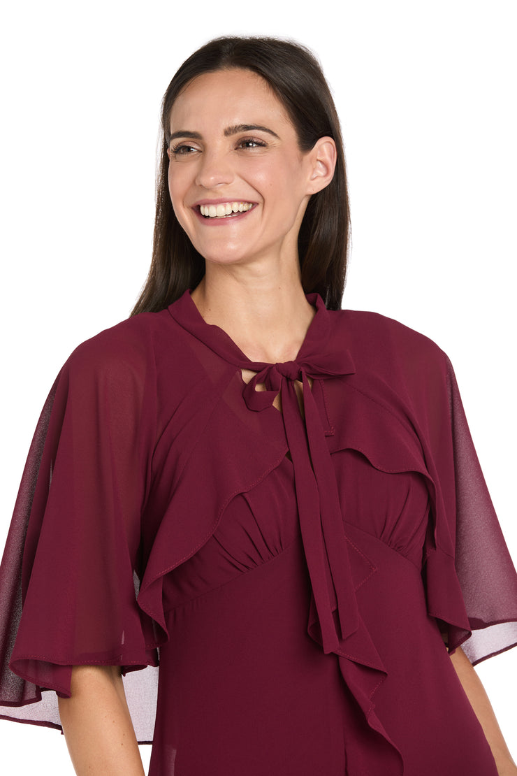 Ruffled Chiffon Dress