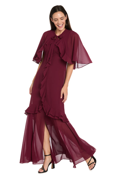 Ruffled Chiffon Dress