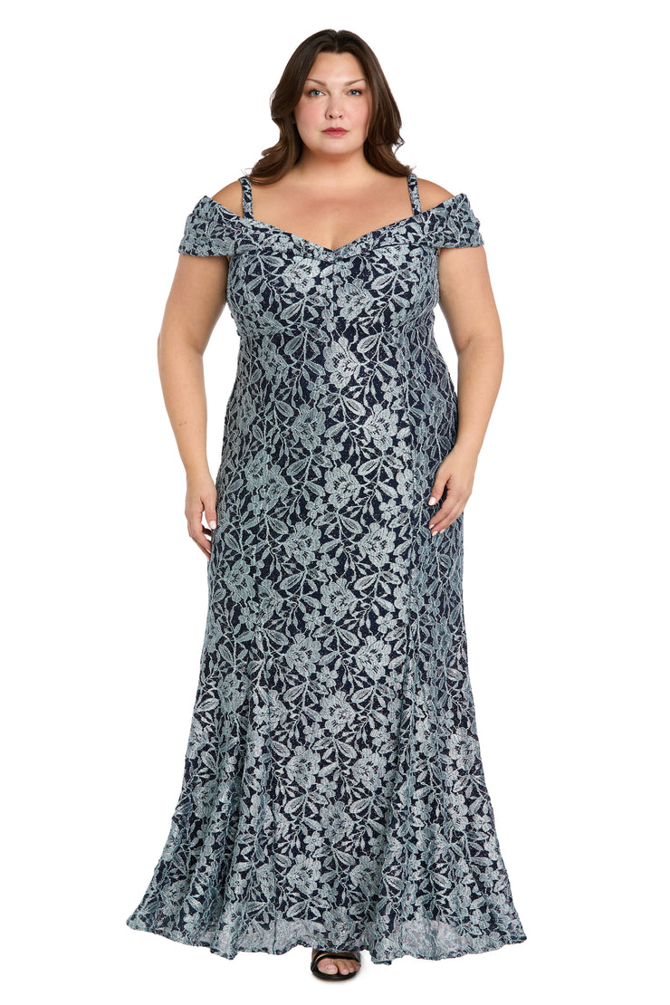 Off The Shoulder Evening Gown - Plus