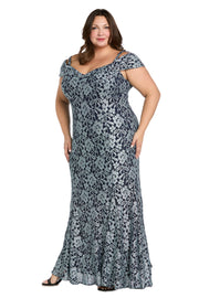 Off The Shoulder Evening Gown - Plus