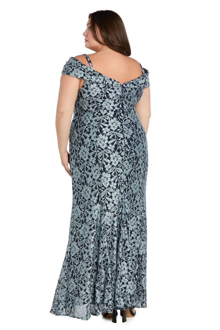 Off The Shoulder Evening Gown - Plus