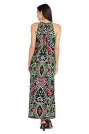 Mystic Flow Patterned Maxi Dress - Petite
