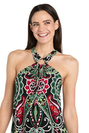 Mystic Flow Patterned Maxi Dress - Petite