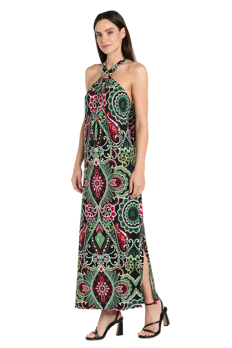 Mystic Flow Patterned Maxi Dress - Petite