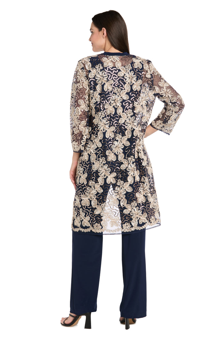 Bloom 3D Floral Pant Suit
