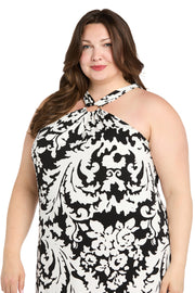 Chic Halter Maxi Dress - Plus