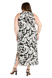 Chic Halter Maxi Dress - Plus