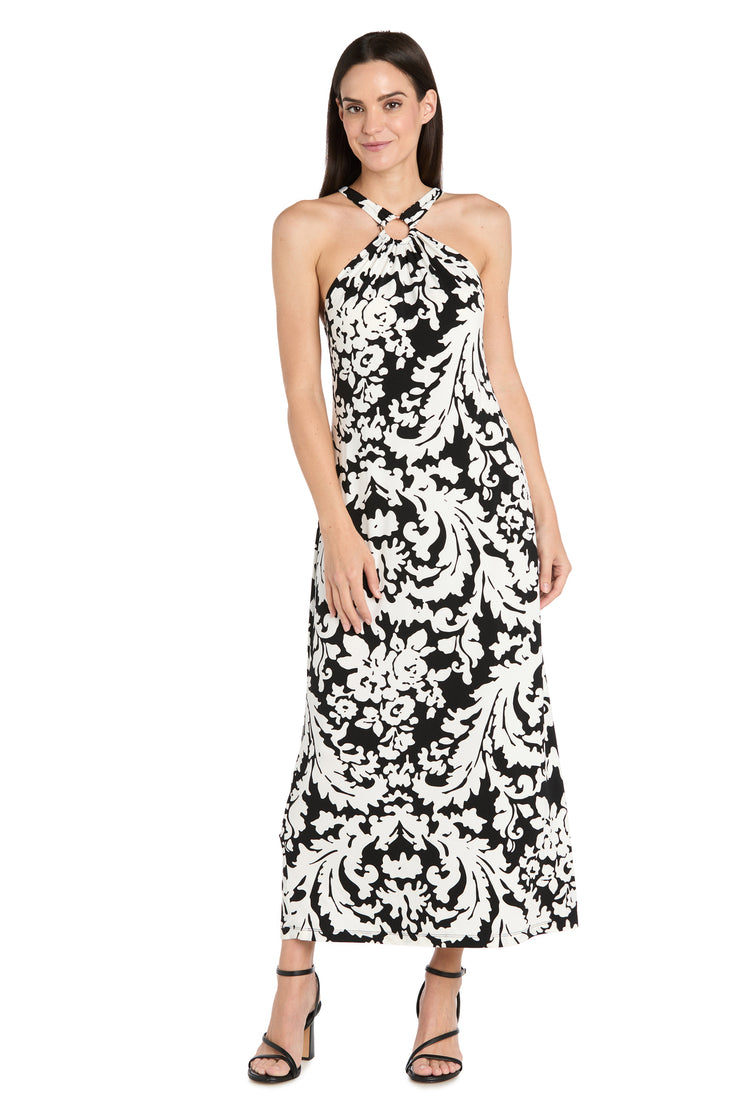 Chic Halter Maxi Dress - Petite R&M Richards Chic Halter Maxi Dress - Petite R&M Richards