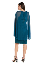 Enchanted Elegance Lace Cape Dress