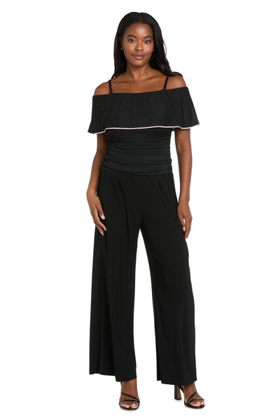 Starlight Off-Shoulder Jumpsuit in Black