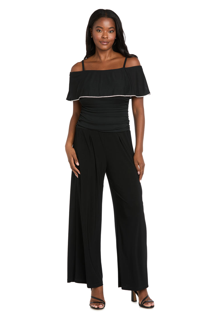 Starlight Off-Shoulder Jumpsuit in Black