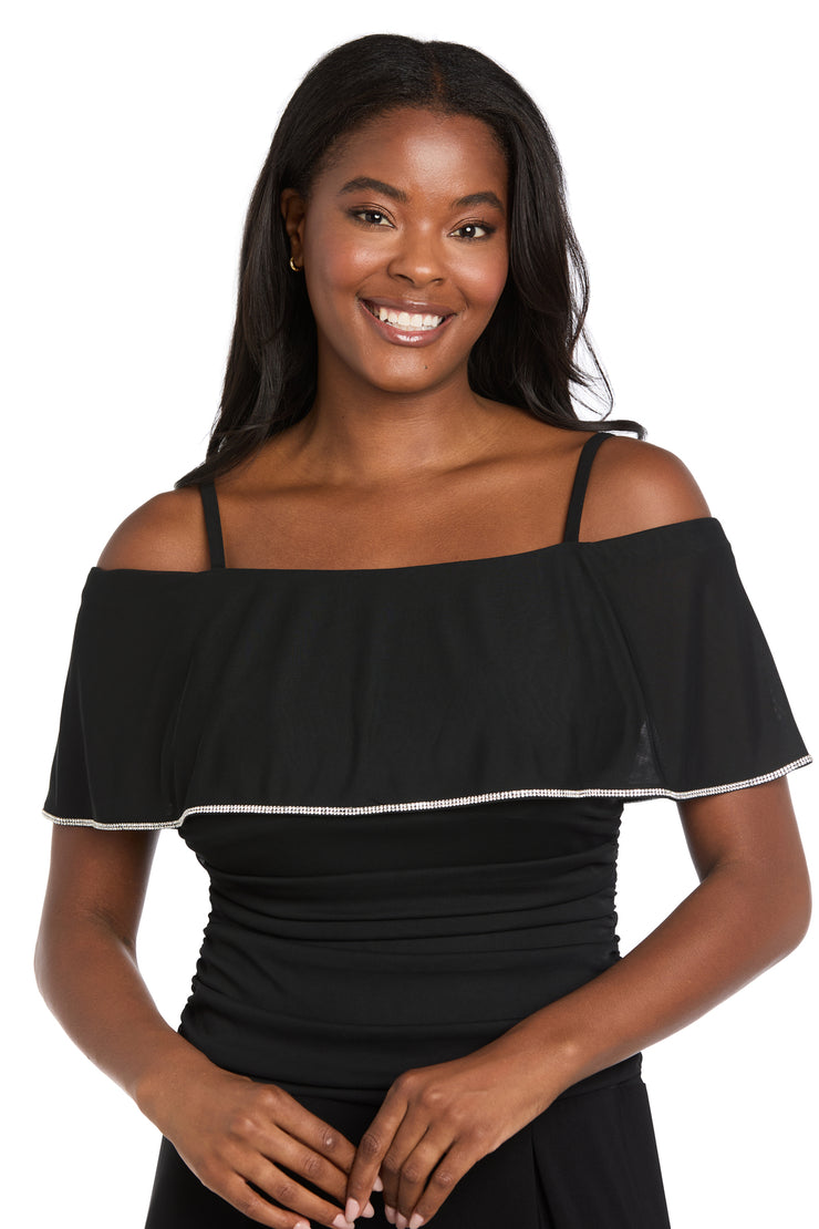 Starlight Off-Shoulder Jumpsuit in Black