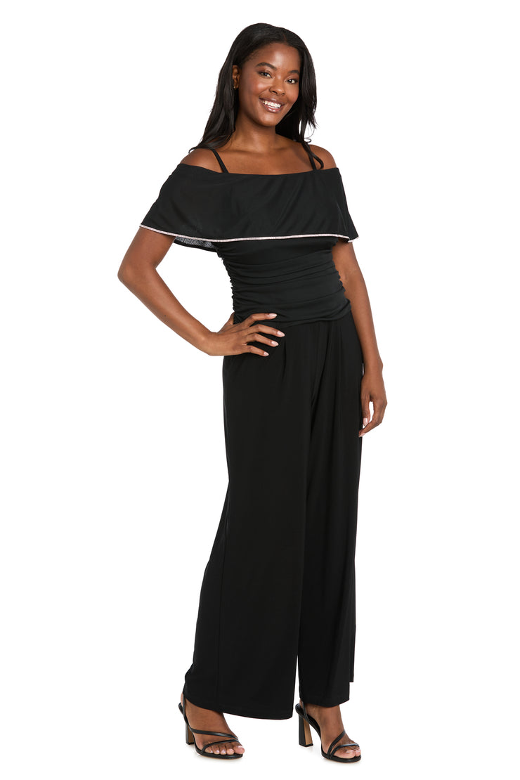 Starlight Off-Shoulder Jumpsuit in Black
