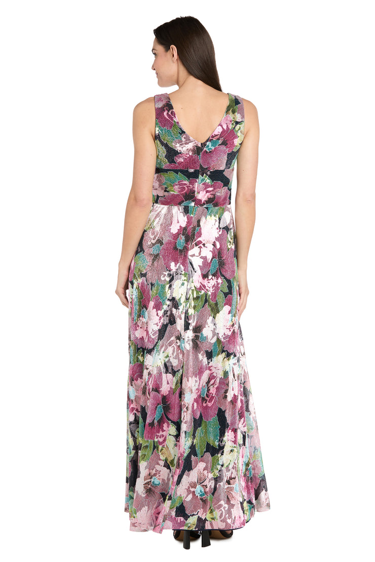 Garden Bloom Chiffon Maxi Dress