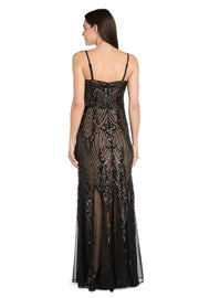 Embellished Mesh Evening Gown - Petite