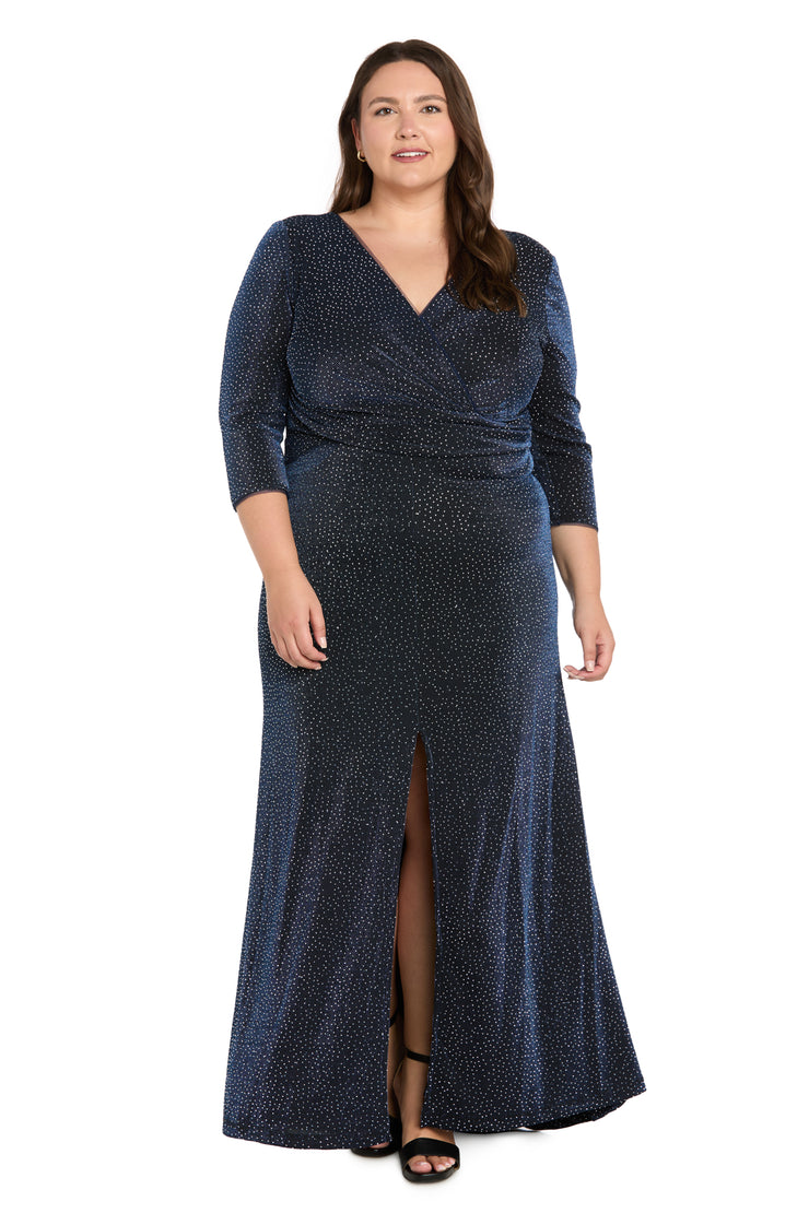 knit twist dress Metallic Front Maxi Delivery:7-14