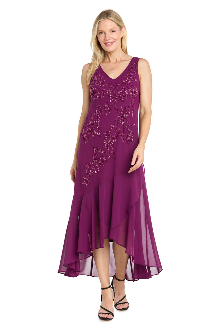 r & m richards beaded jacket dress Celeste with Tiered Skirt A floor length invisible bra Color:G-white Plus size GLATTON MAXI DRESS |