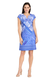 Intricate Pattern Stretch Mini Dress