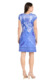 Intricate Pattern Stretch Mini Dress