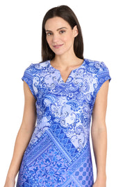 Intricate Pattern Stretch Mini Dress