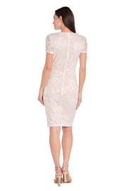 Ivory Lace Cocktail Dress Ivory/Nude / 18 Ivory Lace Cocktail Dress Ivory/Nude / 18
