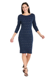 Illusion Pattern Stretch Dress