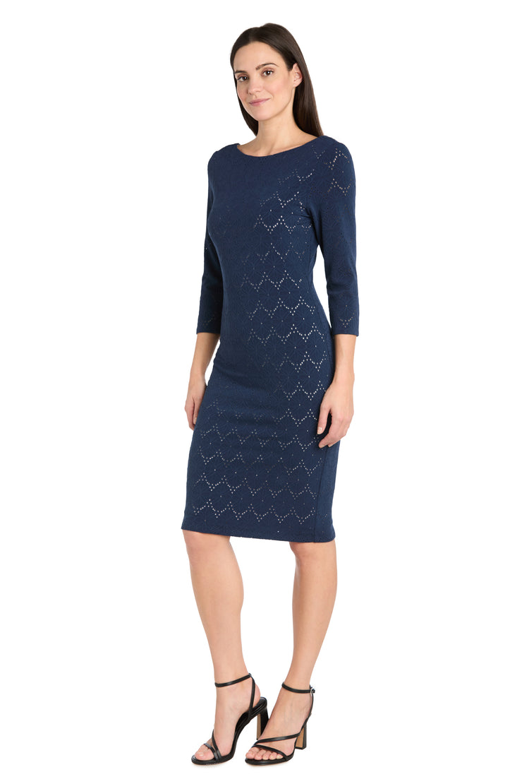 Illusion Pattern Stretch Dress