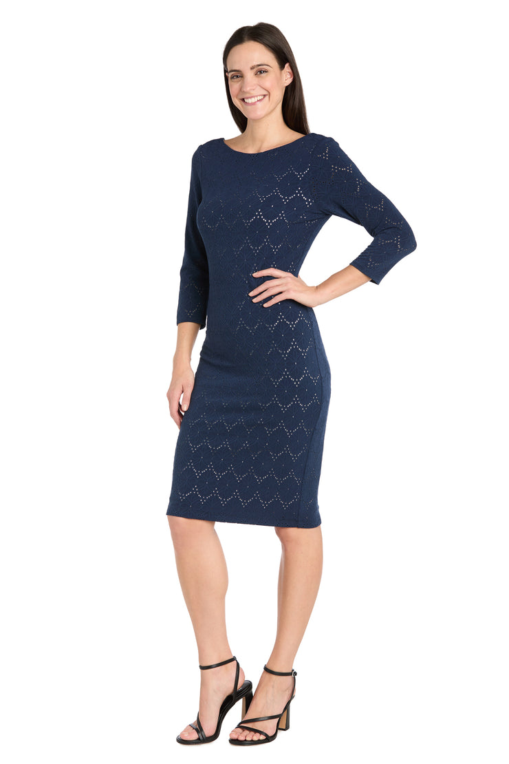 Illusion Pattern Stretch Dress