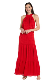 Tiered Halter Maxi Dress